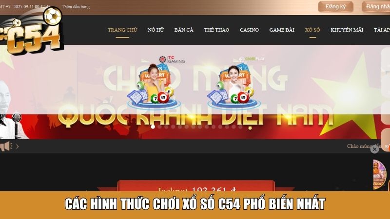 Các hình thức chơi xổ số C54 phổ biến nhất