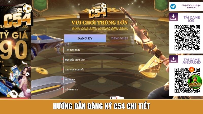 Hướng dẫn đăng ký C54 chi tiết