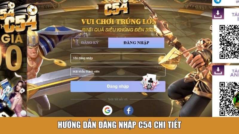 Hướng dẫn đăng nhập C54 chi tiết